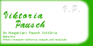 viktoria pausch business card