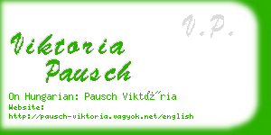 viktoria pausch business card